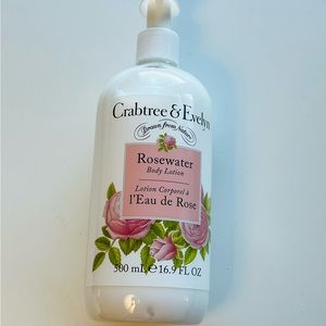 Crabtree & Evelyn ROSEWATER Body Lotion 16.9 oz with Pump NEW